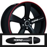 Beta Moda Hub Tofaş Murat İçin Uyumlu Aksesuar Oto Kapı Kolu/Jant Sticker 10 Adet 10*1 5 Cm