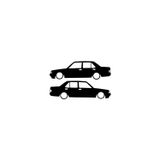 Beta Moda Hub Tofaş Şahin Basık Oto Sticker Siyah 25 X 7 Cm