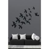 Beta Moda Hub Uçan Kuşlar Dekoratif Duvar Sticker Kuş Sürüsü Duvar Süsü