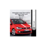 Beta Moda Hub Volkswagen İçin Uyumlu Aksesuar Oto Kaput Şerit Sticker Beyaz