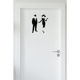 Beta Moda Hub Wc Kapı Bay Sticker - Duvar Sticker 25 Cm