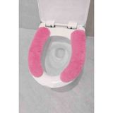 Beta Tasarım 2 Çift 4 Adet Peluş Klozet Oturma Içi Süngerli Yumuşak - 01P-Pembe