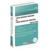 Beta Yayınları Türk Medeni Kanunu Ve Türk Borçlar Kanunu Ağustos 2024 - Cep Kanunları Serisi