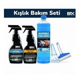 Betax 5'li Kışlık Araç Bakım Seti Cam Suyu 1lt & U.p. Blue Buz Çözücü & Buğu Önleyici Sprey 500 ml