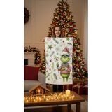 Betha Christmas Yeni Yıl Grinch Desenli Pamuklu Banyo Havlusu – Desenli Tasarım – 75X150 cm