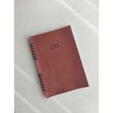 Beticraft Çizgili Defter, Okul Defteri, Not Defteri, Spiralli Ajanda Boy, A5 Boy Defter - Kahverengi