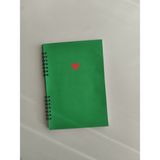 Beticraft Çizgili Defter, Okul Defteri, Not Defteri, Spiralli Ajanda Boy, A5 Boy Defter - Yeşil