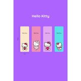Beticraft Kitap Ayracı, Hello Kitty Temalı Ayraç Seti, 4 Adet Kitap Ayracı Seti, 5 cm x 14,50 Cm, Oval Köşe