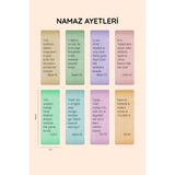 Beticraft Kitap Ayracı, Namaz Ayetleri, 8 Adet Kitap Ayracı Seti, 5 cm x 14,50 Cm, Oval Köşe