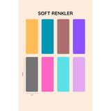 Beticraft Kitap Ayracı, Soft Renkler, 8 Adet Kitap Ayracı Seti, 5 cm x 14,50 Cm, Oval Köşe