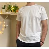 Betimoda Erkek Slim Fit Dar Kesim Bisiklet Yaka Kısa Kol Pamuklu Tişört Yeşil - XL - Beyaz