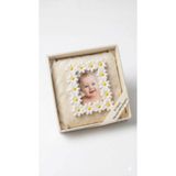 BETİTO Kişiye Özel Papatyalı Fotoğraf Çerçevesi Magnet – Bebek & Anı Hatırası 10 Adet
