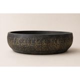 Beton Aranjman ve Bonsai Saksısı Antrasit Gold 25-30 cm Çap Yuvarlak
