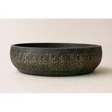 Beton Aranjman ve Bonsai Saksısı Antrasit Gold 25-30 cm Çap Yuvarlak