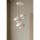 Beton Dokulu 3'lü Sarkıt Organik Form 3’lü Sarkıt Avize – 20-30-40 cm -AMPUL HEDİYEDİR-