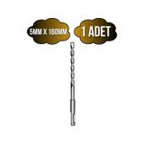 Beton Hilti Ucu Duvar Delme Hilti Delici Matkap Ucu(DELİCİ)(5MM X 160MM)(1 ADET)