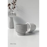 Beton Saksı ve Mumluk Silikon Kalıp - Bowl M1 Mumluk Silikon Kalıp - Beton Mumluk Kalıbı 8.7 x 10 cm - Beyaz - Adet