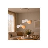 BetonEvim İkili modern tasarım luna 40 cm sarkıt avize dokulu bohem iskandinav