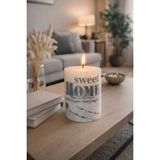 Betonique Stone Beton Kütük Mum 17*12 cm - Beyaz - Gri - 1 Adet
