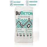 betonmall BuBeton Profesyonel Beton Harcı Hızlı Donan Premium Taş Tozu Saksı Döküm Hobi Harcı Beyaz 1 Kg