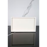 Betonmall Mermer Desenli Beton Sunum Tabağı Dekoratif Sunumluk Sunum Tepsisi 15 x 25 cm - Beyaz - 15 x 25 cm