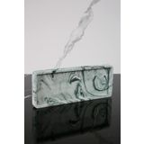 betonmall Mermer Desenli Dekoratif Sunum Tepsisi Tabağı Beton Sunumluk 10x25 Cm Yeşil