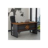 Betroya Boss Ofis Masası Antrasit Kemençe, Modern ve Şık Çalışma Masası (Sandalye Dahil Değildir)