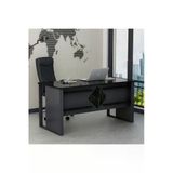 Betroya Boss Ofis Masası Antrasit Royal Mermer, Modern ve Şık Çalışma Masası (Sandalye Dahil Değildir)