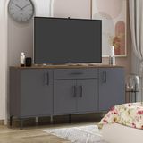 Betroya Laura Konsol Antrasit - Kemençe Modern Tasarım 160 cm Derinlik 40 cm Fonksiyonel ve Estetik Özellikler - Antrasit - Ceviz