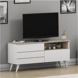 Betroya Leon Beyaz Alize TV Ünitesi 120 cm Modern Tasarım Suntalam Malzeme ile Ferah Salonlar İçin