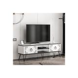 Betroya Milestone Tv Ünitesi - Beyaz / Siyah TTMLS1021BSH