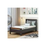 Betroya Optima Karyola Antrasit Kemençe 190 X 90 Cm | Modern Ve Dayanıklı Tek Kişilik Karyola