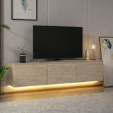 Betroya Vesta 160 cm Ledli TV Ünitesi Modern Tasarım ve Suntalam Malzeme ile Şık Görünüm - Traverten