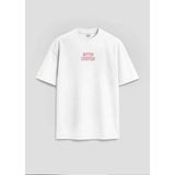 Better Everyday Yazılı Slogan Baskılı Relaxed Fit Unisex Beyaz Tişört - Siyah - M