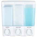 Better Living Ürünler 72350 Clear Choice 3 Odacıklı Duş Dispenseri, Beyaz