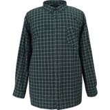 Bettino Pamuklu Büyük Beden Battal Boy Oduncu Gömlek & Yeşil - 2XL