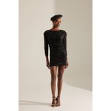 BETTY & SAM Chaster Siyah Payet Mini Elbise