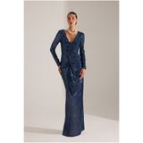 BETTY & SAM GIUSEPPINA LACİVERT ELBİSE