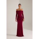 BETTY & SAM LARA BORDO ELBİSE