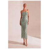 BETTY & SAM Maya Mint Midi Elbise