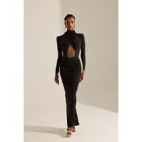 BETTY & SAM Paris Siyah Uzun Maxi Elbise