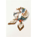 BETTY & SAM Turuncu Kare Fular 70x70 cm