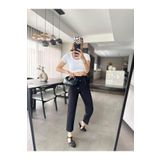 Betül Babacan Siyah Bel Lastikli Havuç Pantolon