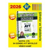 Betül Hoca(Betül Biyoloji) Ayt Biyoloji Tamamı Video Anlatımlı 54 Günde Kamp Kitabı+Tablet Kalem