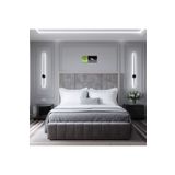 Betül Home Design Modern Dekoratif Beyaz Işık Pilli Led Duvar Aplik 70 Cm Siyah ( 1 Adet )
