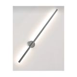 Betül Home Design Modern Dekoratif Pilli Aç-kapa Düğmeli Gün Işığı Led Duvar Krom Aplik 70 Cm Pil Dahildir ( 1 Adet )