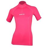 Beuchat Kadın Pembe Rashguard Atoll Fermuarlı Tişört