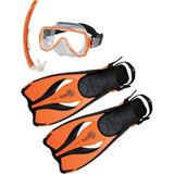 Beuchat Set Pms Oceo Çocuk Palet, Maske, Şnorkel Turuncu - 24-26 - Mor