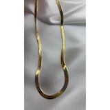 Beus takı gold renk balik sirti celik kolye KLY17