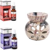 Beuta Lavanta Yağı 20 ml + Beuta Portakal Yağı 20 ml + Seramik Buhurdanlık